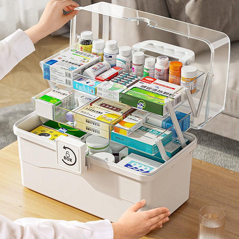 Large Capacity Home Medicine Storage Box – Organized, Portable, Reliable