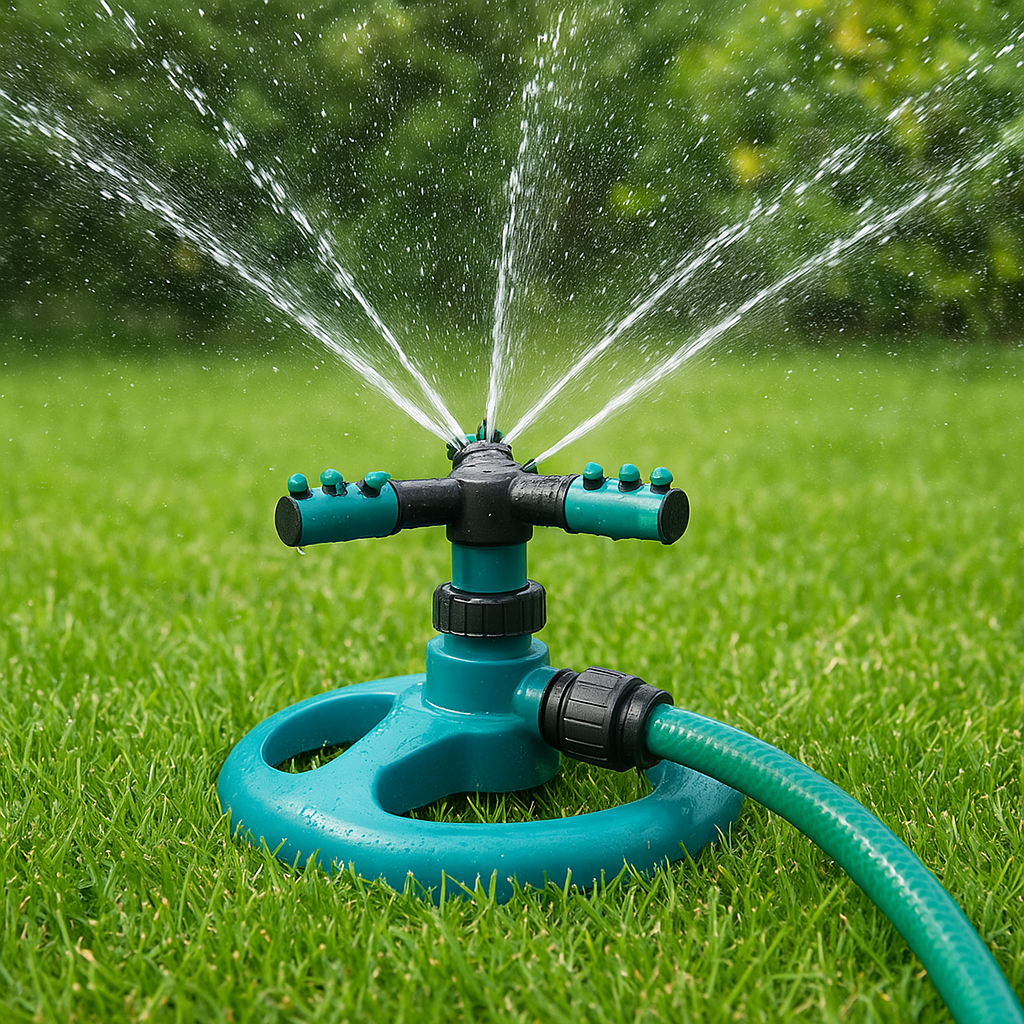 360° Automatic Rotating Garden Sprinkler – Lawn & Irrigation Accessory