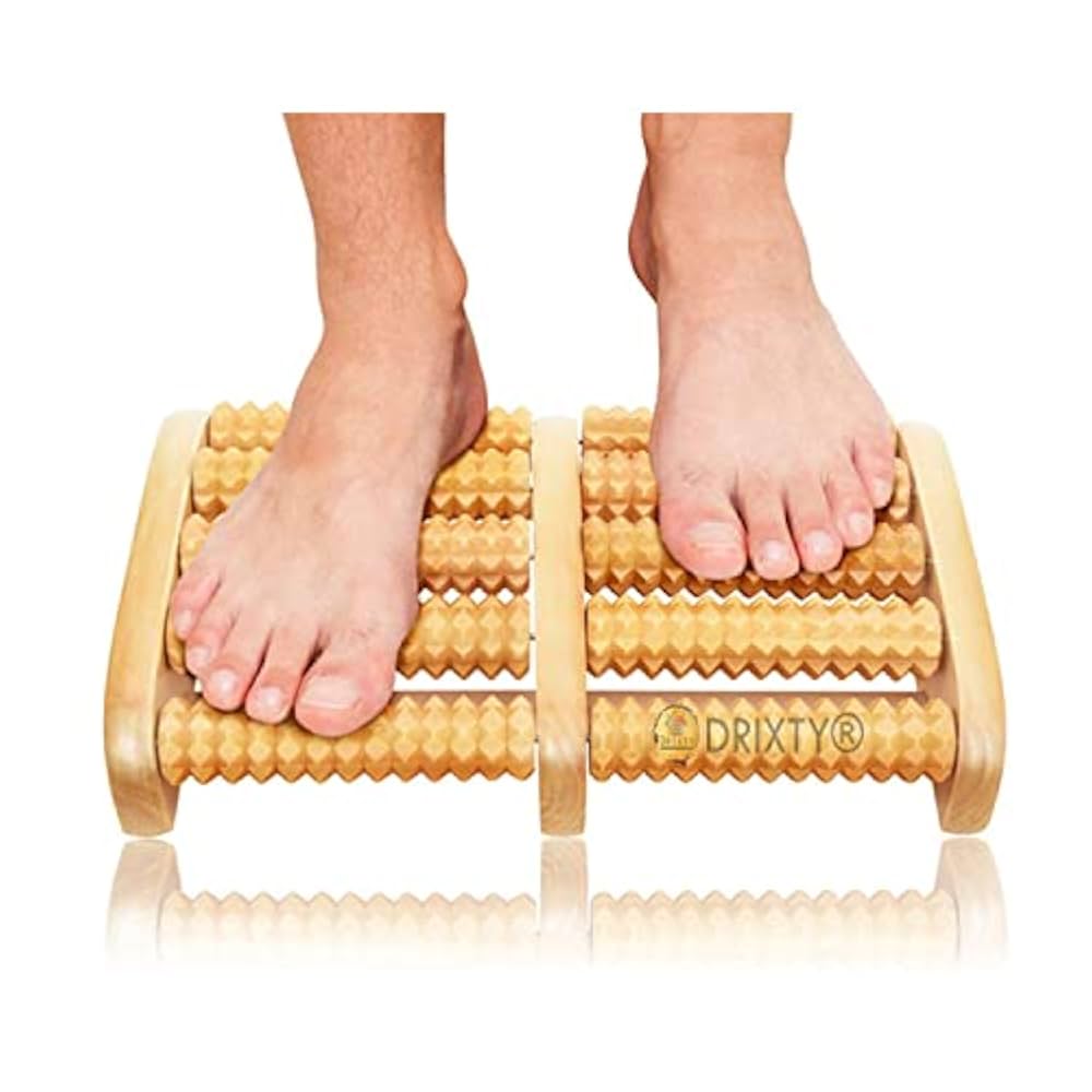 Wooden Foot Massage Roller – Acupressure Therapy for Tension Relief