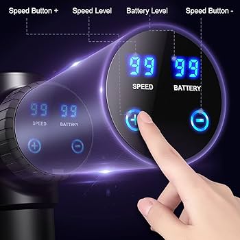 Electric Massage Gun – 99 Speed Levels, 8 Heads for Full-Body Muscle Relief