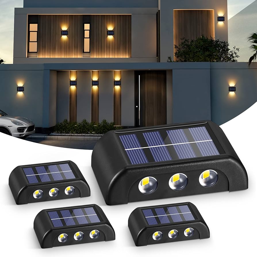 Outdoor Solar Wall Light – Waterproof Up & Down Lighting | Solar-Powered Garden & Yard Decoration