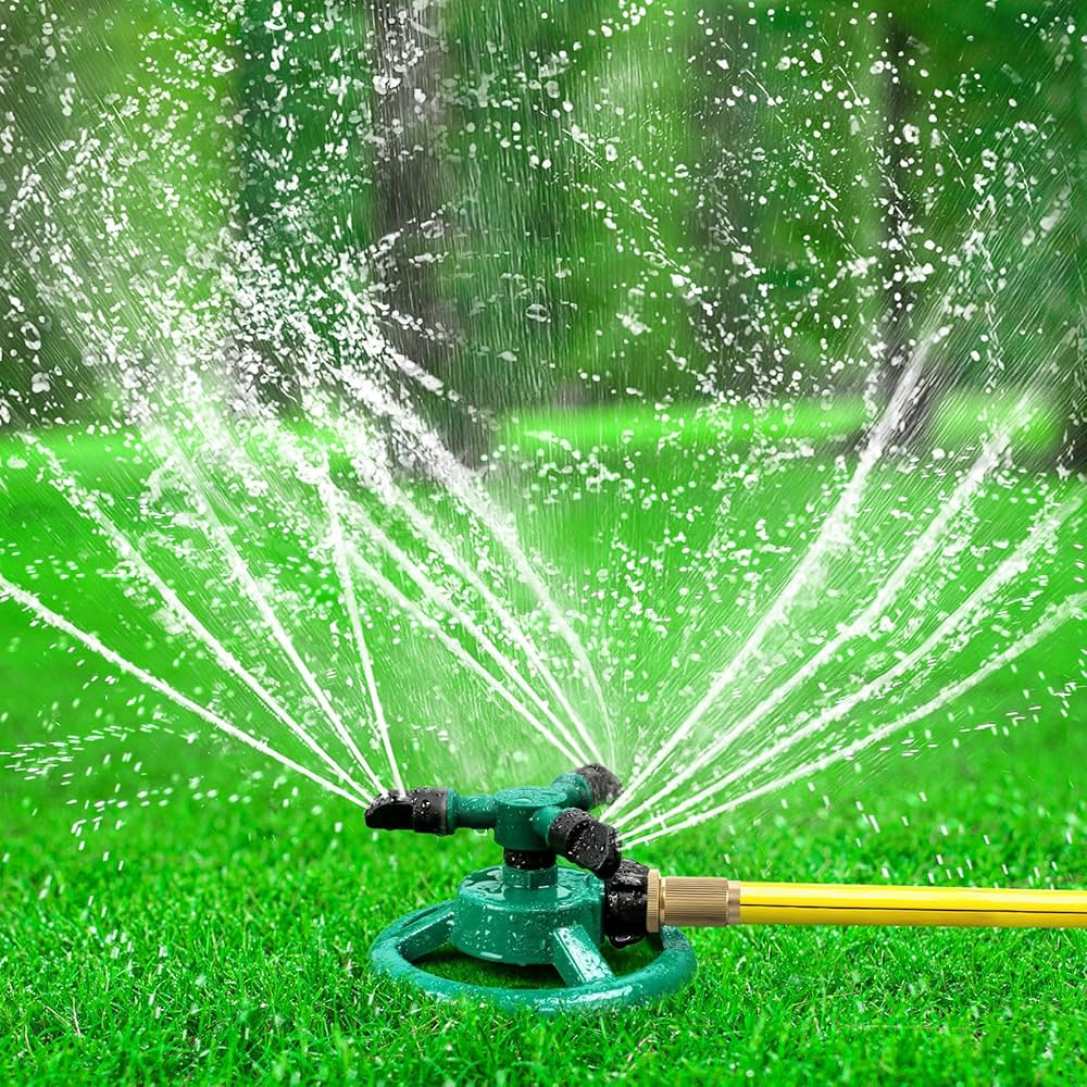 360° Automatic Rotating Garden Sprinkler – Lawn & Irrigation Accessory