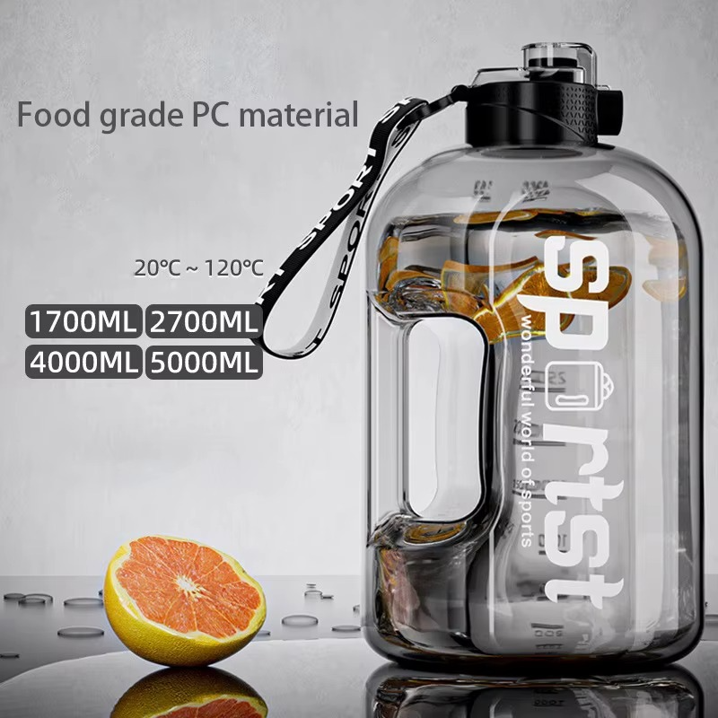 1.7L–5L Outdoor Sports Water Bottle – Large Capacity for Maximum Hydration