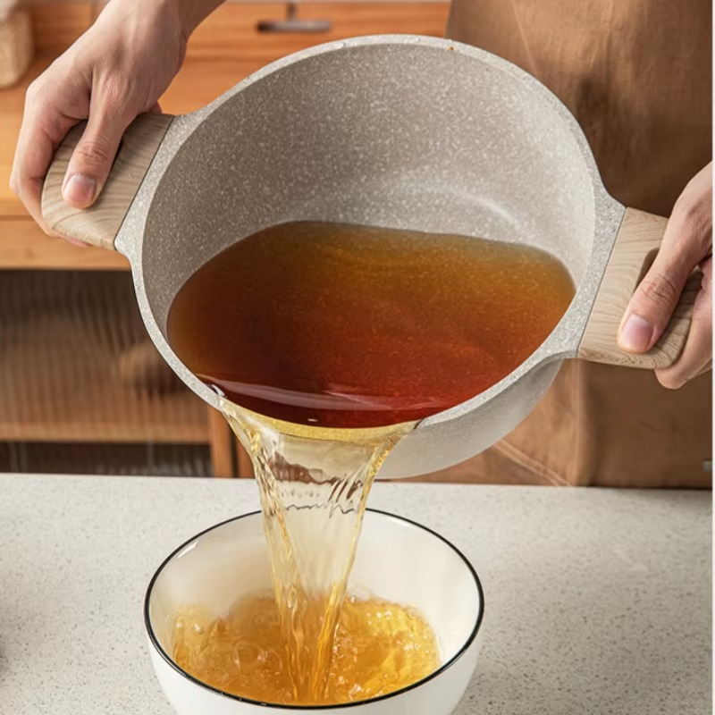Wholesale Multifunctional Custom Aluminum Milk Pot – Nonstick Cooking Pot with Lid for Soup & More