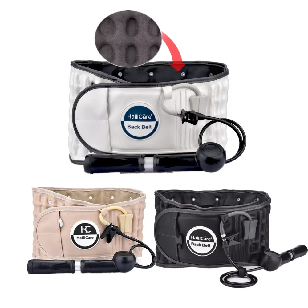 Inflatable Lumbar Waist Belt – Air Decompression Back Support with Massage & Spine Traction