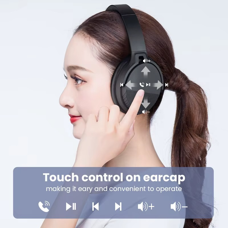 High-Quality Bluetooth Bone Conduction Stereo Headphones – Professional Studio Noise-Cancelling Headset