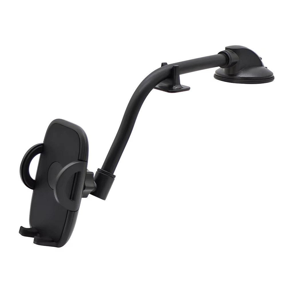 Strong Suction Cup Phone Holder for Dashboard – Flexible Gooseneck Long Arm Magnetic Mount