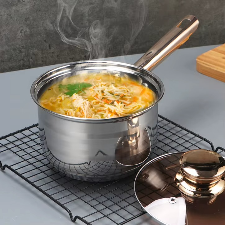 High-Quality Stainless Steel Pots & Pans – Luxury Premium Cookware Set with Soup Pot and Stock Pot