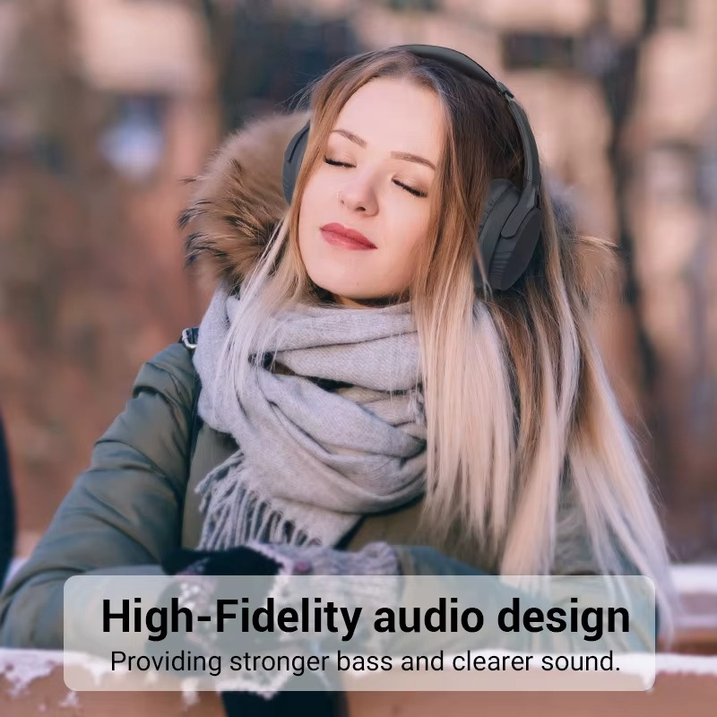 High-Quality Bluetooth Bone Conduction Stereo Headphones – Professional Studio Noise-Cancelling Headset