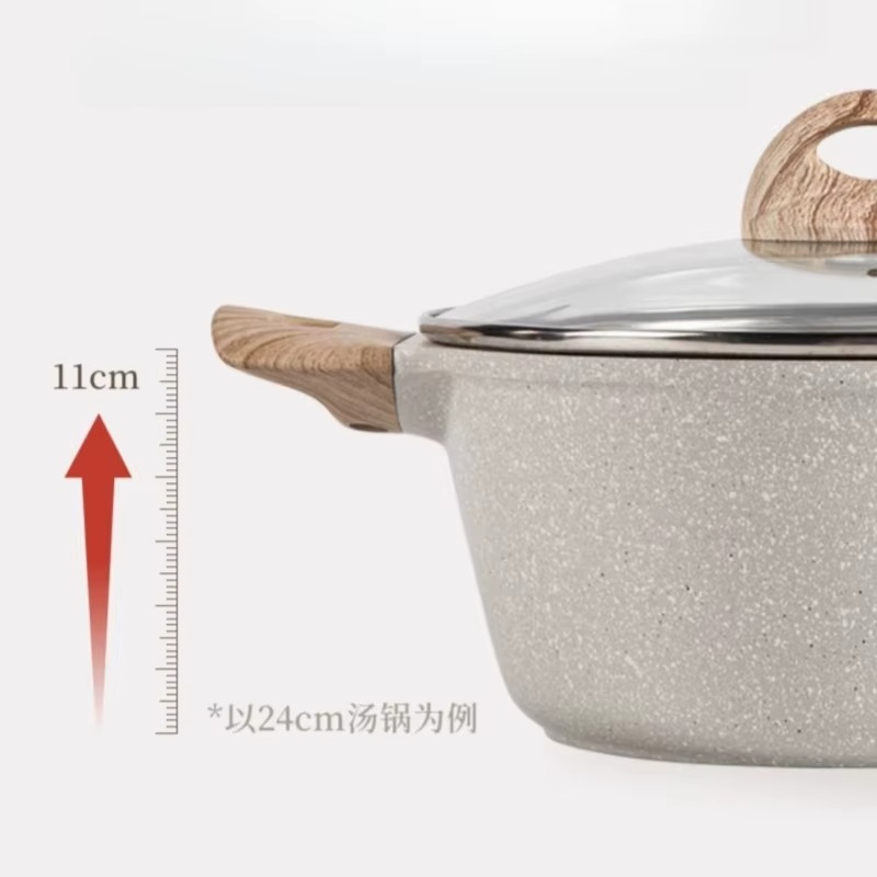 Wholesale Multifunctional Custom Aluminum Milk Pot – Nonstick Cooking Pot with Lid for Soup & More
