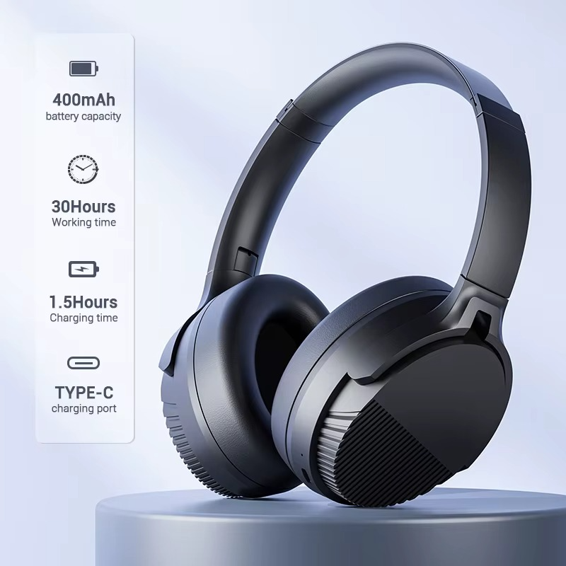 High-Quality Bluetooth Bone Conduction Stereo Headphones – Professional Studio Noise-Cancelling Headset