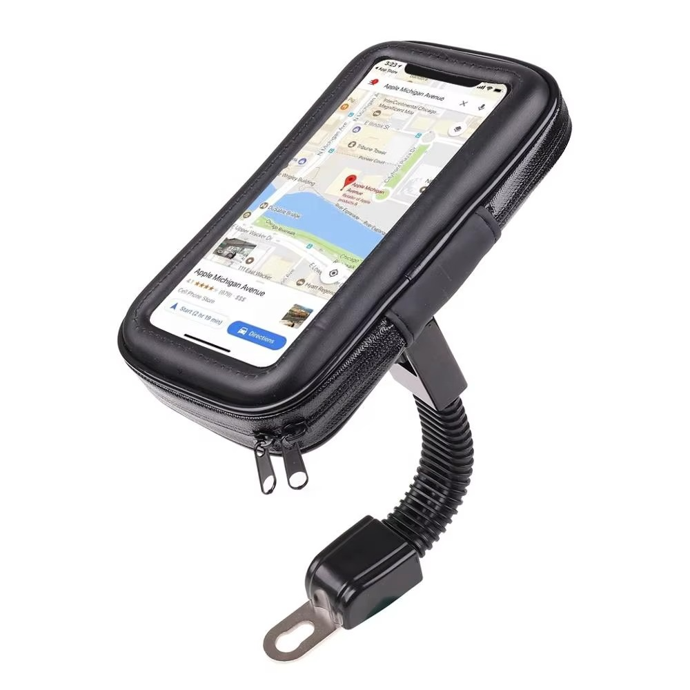 Universal Mobile Phone Holder – Steering Wheel, Bike & Motorcycle Mount with Waterproof Case