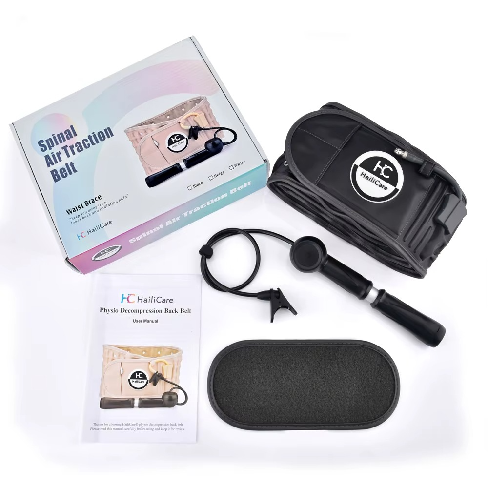 Inflatable Lumbar Waist Belt – Air Decompression Back Support with Massage & Spine Traction