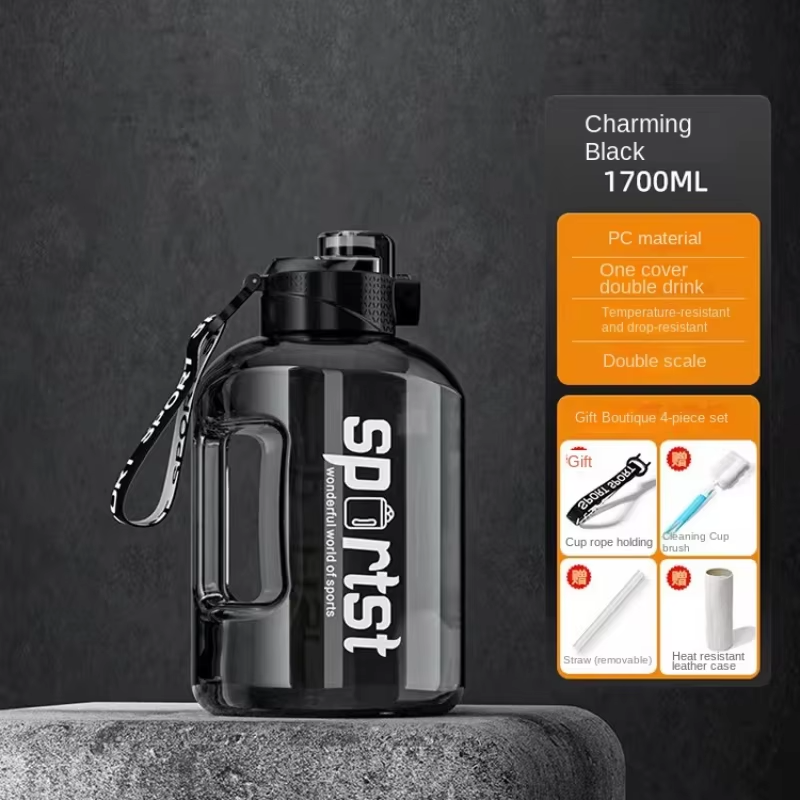 1.7L–5L Outdoor Sports Water Bottle – Large Capacity for Maximum Hydration
