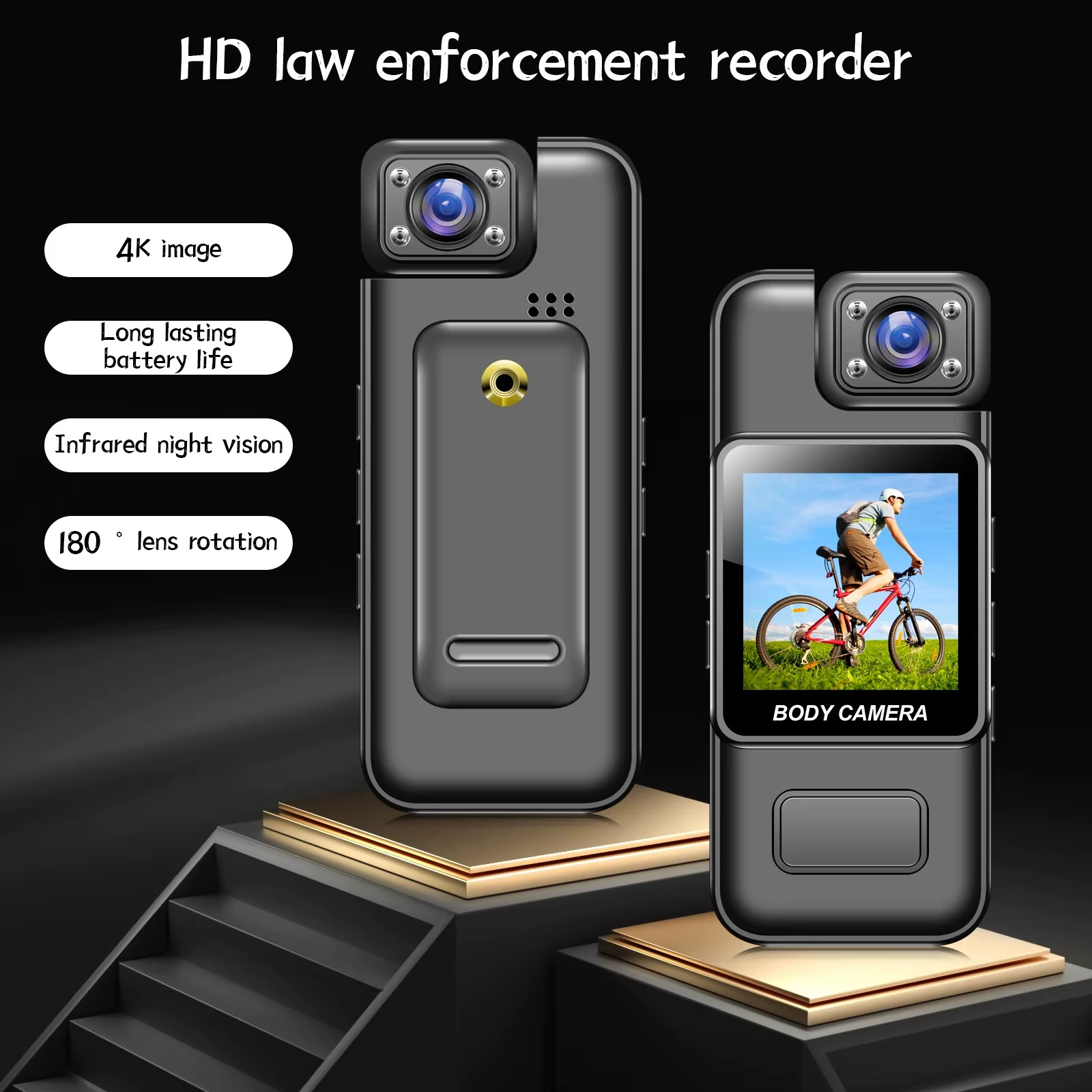 Ultra HD 8K WiFi Camera – Mini Portable Handheld Outdoor Sports & Law Enforcement Recorder