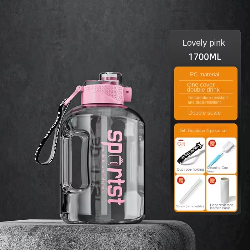 1.7L–5L Outdoor Sports Water Bottle – Large Capacity for Maximum Hydration