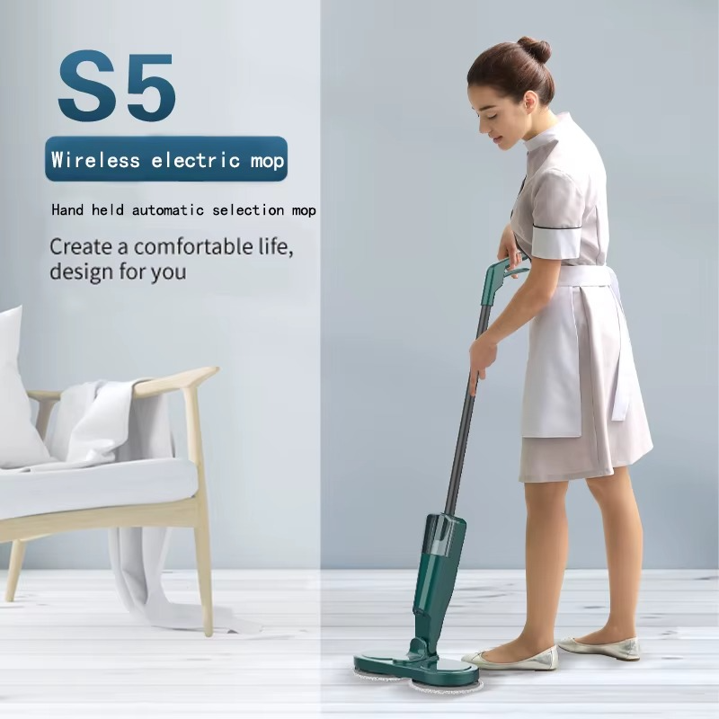 Electric Spin Mop – 360° Rotating Floor Cleaning Machine