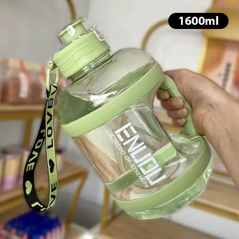 1.6L / 2L Large Capacity Square Sports Water Bottle – Hydration Made Easy