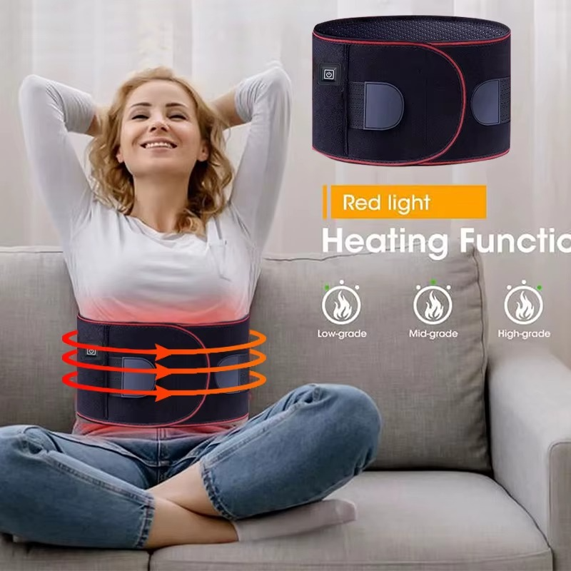 Electric Heating Belt – Adjustable Temperature & Vibration Massage Waist Support
