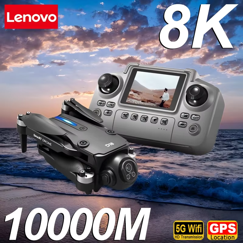 Lenovo D18 Drone with 8K Dual Camera, GPS & Obstacle Avoidance