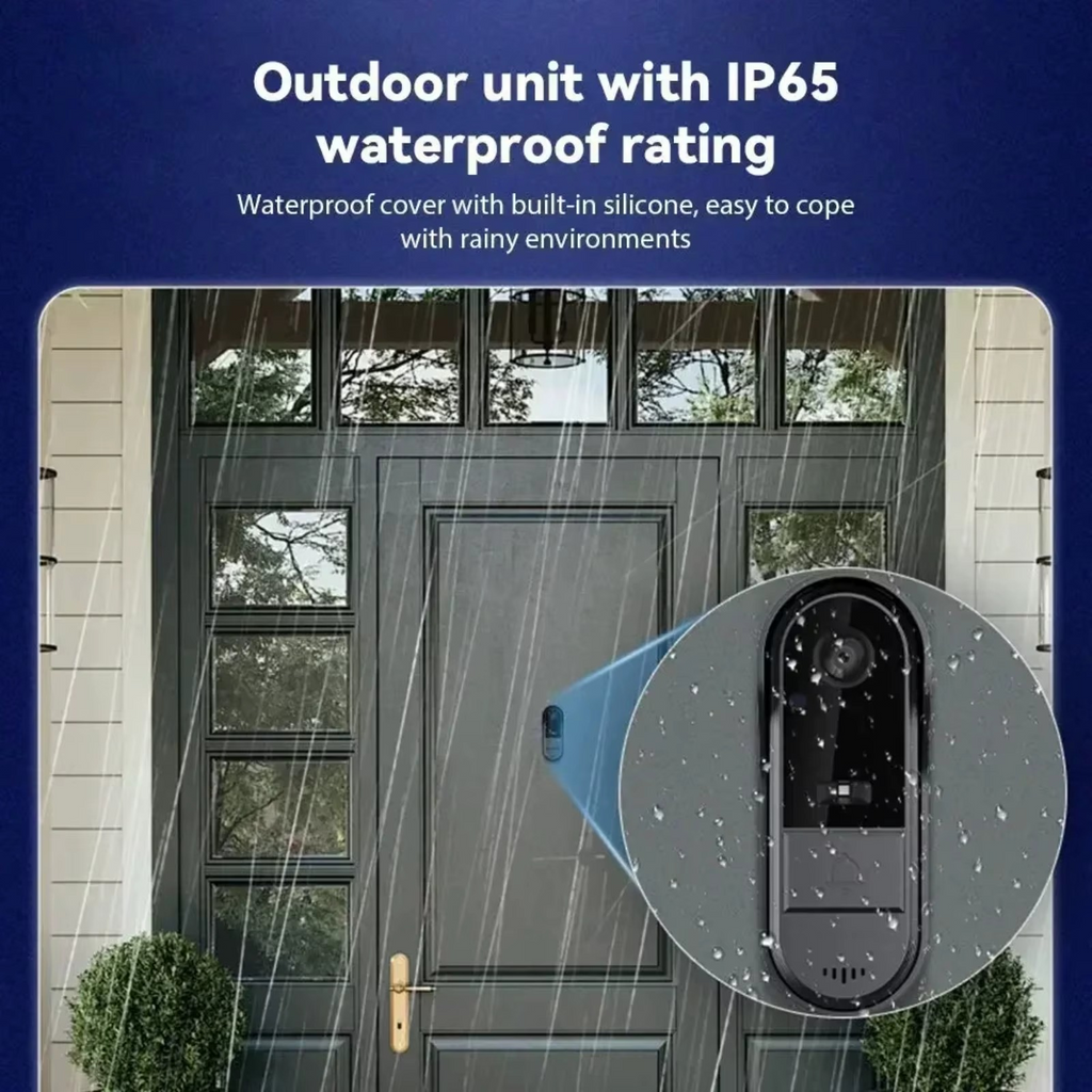 4.3-Inch 2.4G Wireless Video Doorbell Camera | WiFi Smart Home Security System