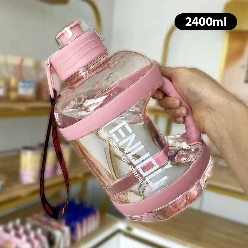 1.6L / 2L Large Capacity Square Sports Water Bottle – Hydration Made Easy