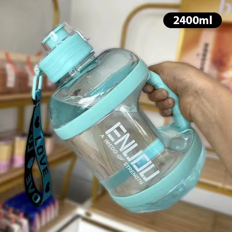1.6L / 2L Large Capacity Square Sports Water Bottle – Hydration Made Easy