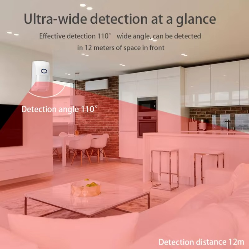 Tuya WiFi PIR Motion Sensor – Smart Security Presence Detector with Alarm