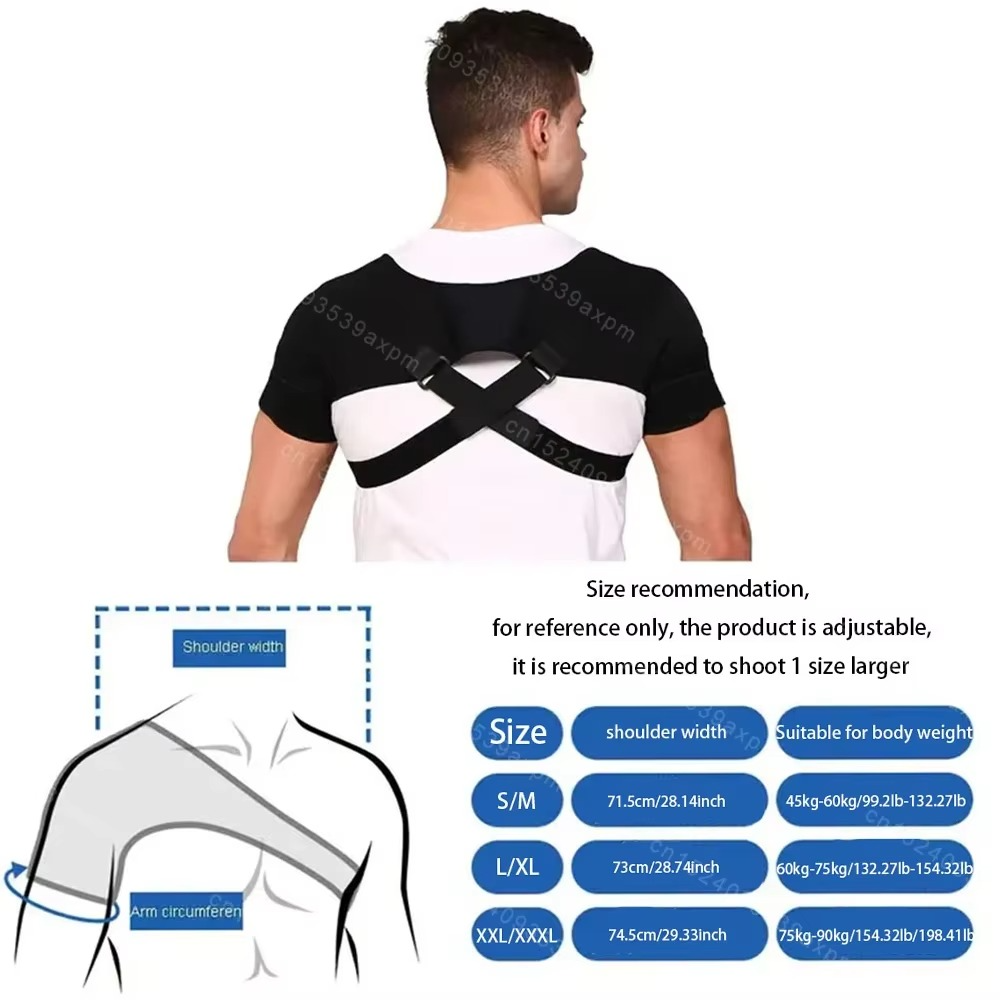 Double Shoulder Brace – Adjustable Cross Compression Support