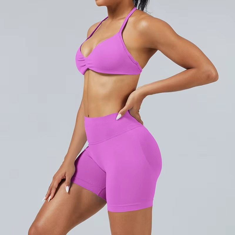 HISTELLO Impact Strappy Bra – High-Support Gym & Yoga Top