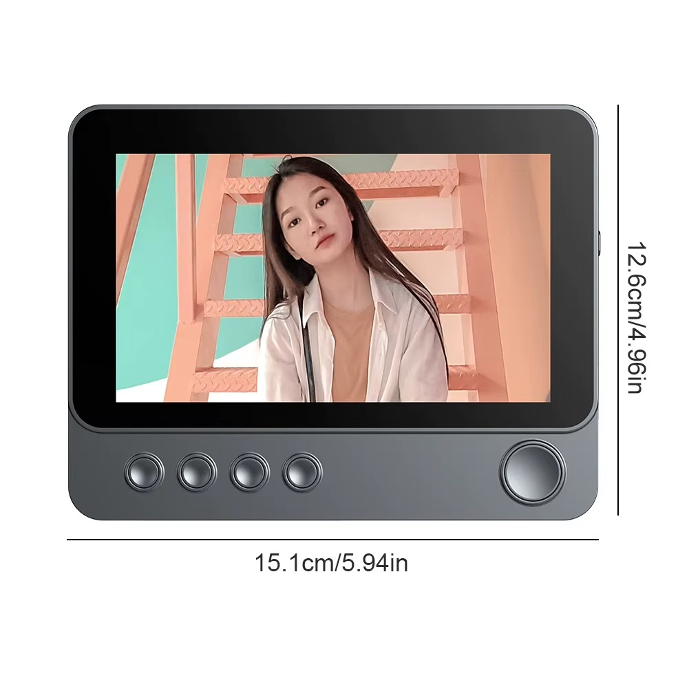2.4G Wireless Video Intercom Doorbell with 4.3" IPS Screen & Night Vision
