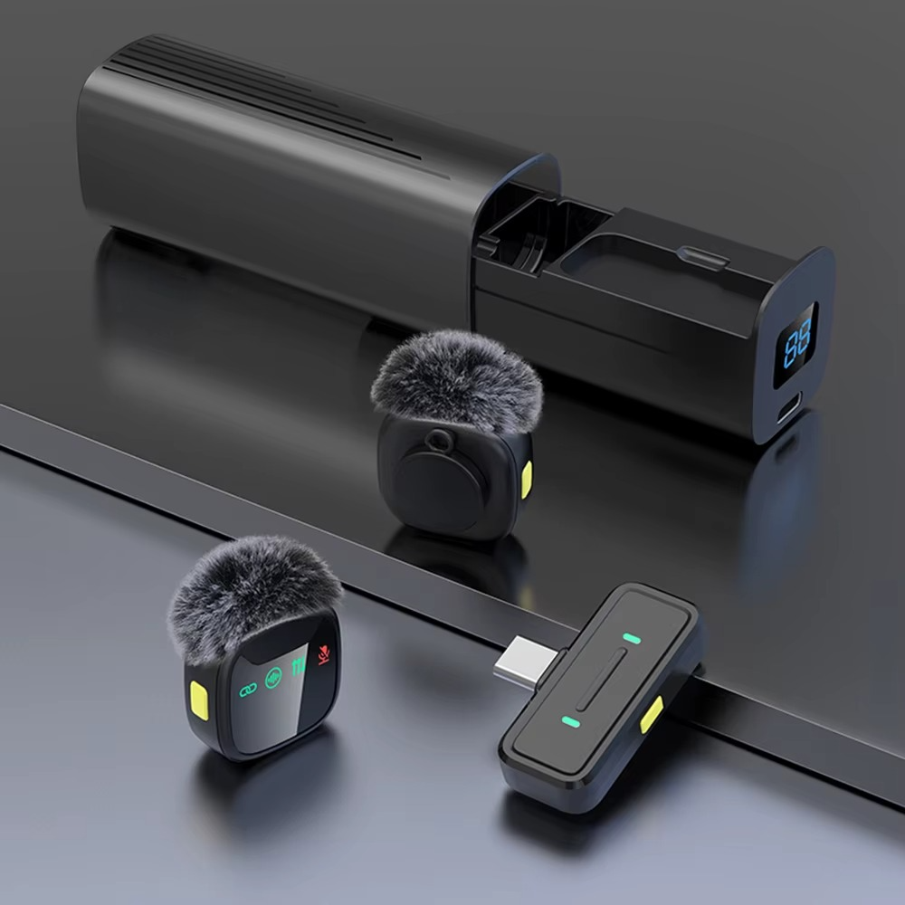 Plug & Play Wireless Lavalier Microphone – Noise Reduction for Video, Podcast & Vlog