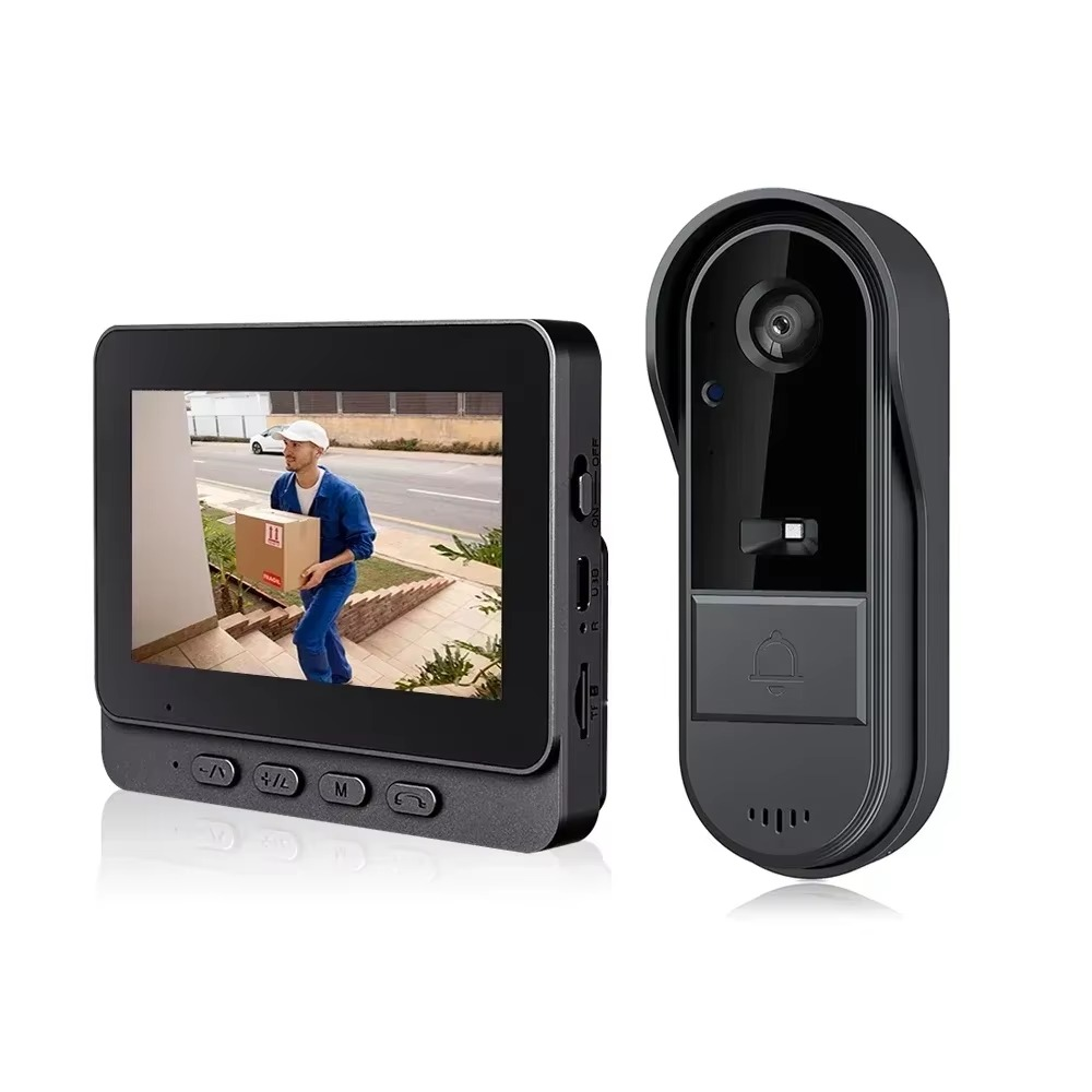 4.3-Inch 2.4G Wireless Video Doorbell Camera | WiFi Smart Home Security System