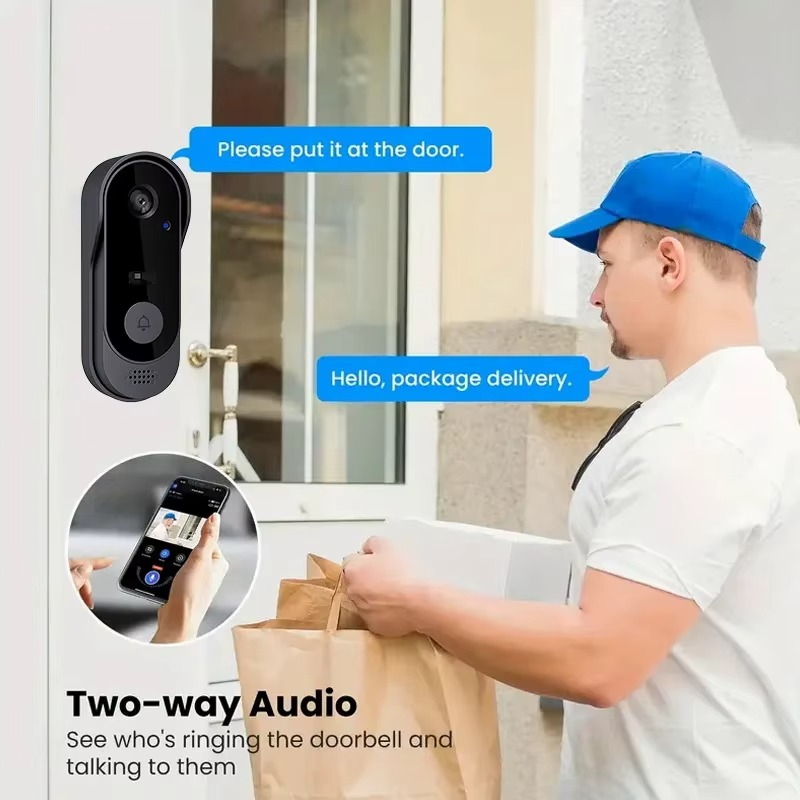 Tuya Wireless Doorbell with Camera – Smart Home Security Video Intercom