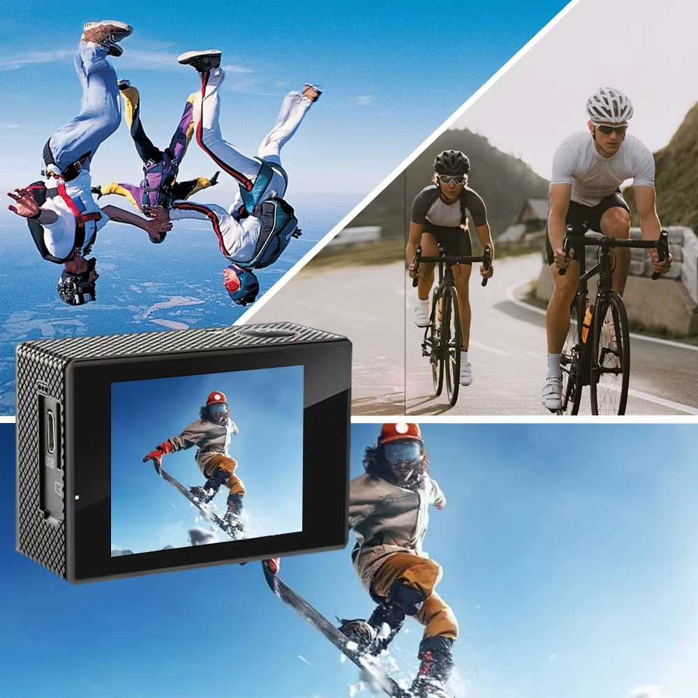 4K Action Camera – Waterproof Mini Cam for Sports & Outdoor Adventures