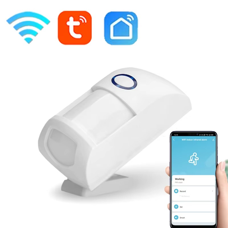 Tuya WiFi PIR Motion Sensor – Smart Security Presence Detector with Alarm
