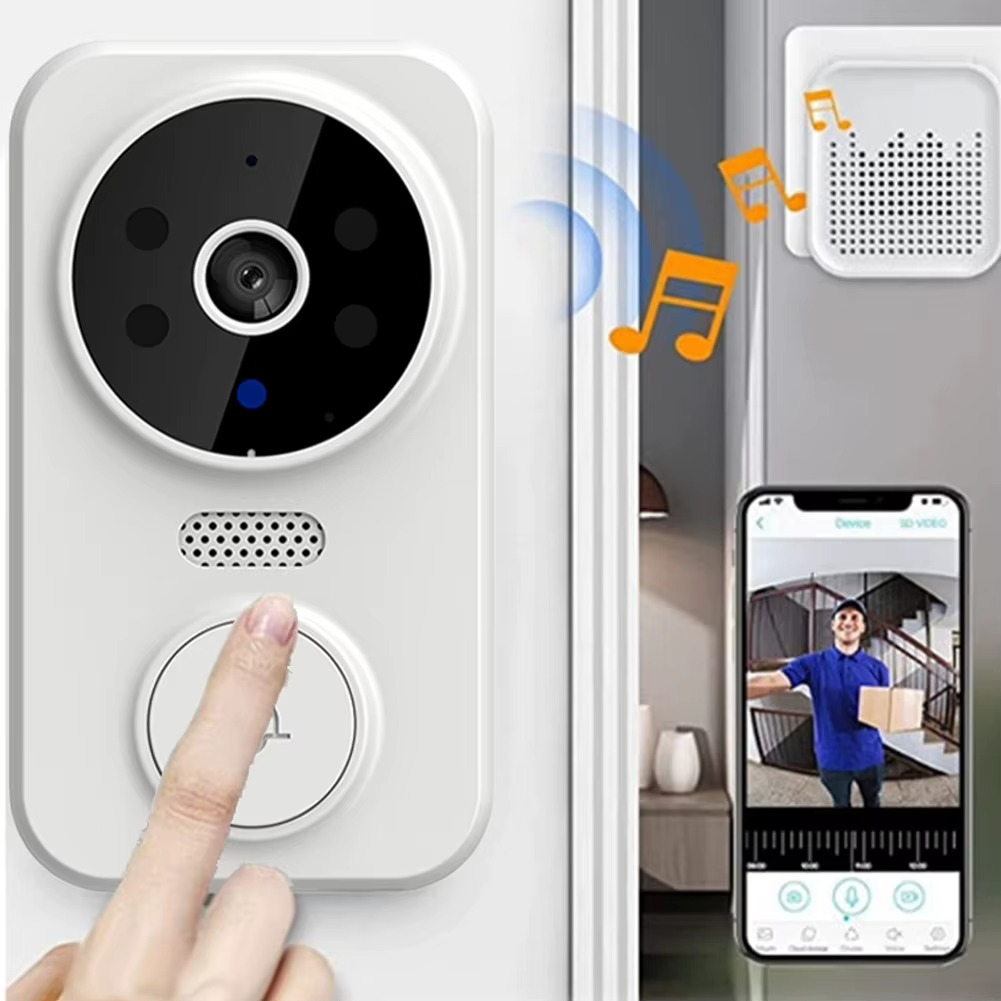 WiFi Smart Audio Doorbell Camera with 2-Way Audio & Remote Monitoring