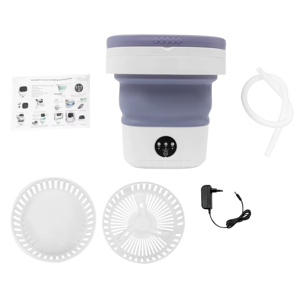 Mini Foldable Washing Machine – 12L Capacity with 3 Washing Modes