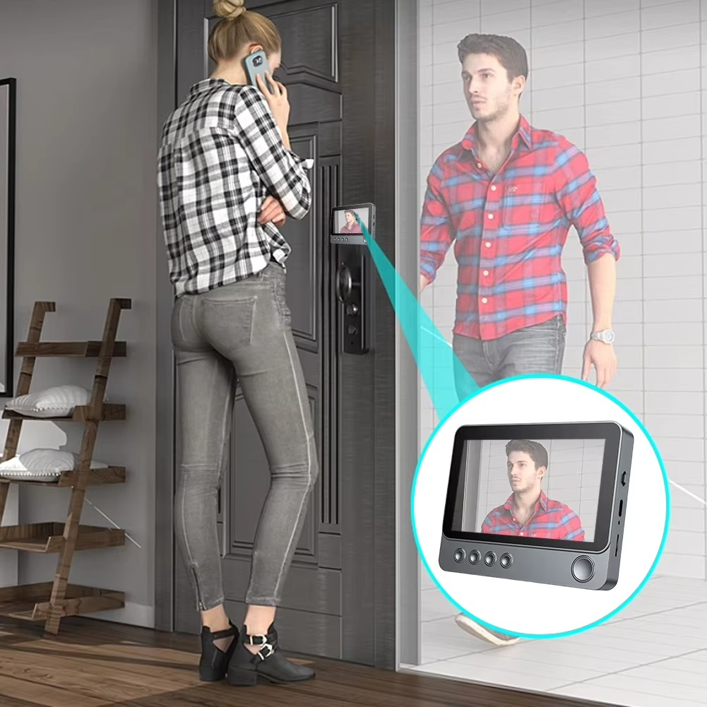 2.4G Wireless Video Intercom Doorbell with 4.3" IPS Screen & Night Vision