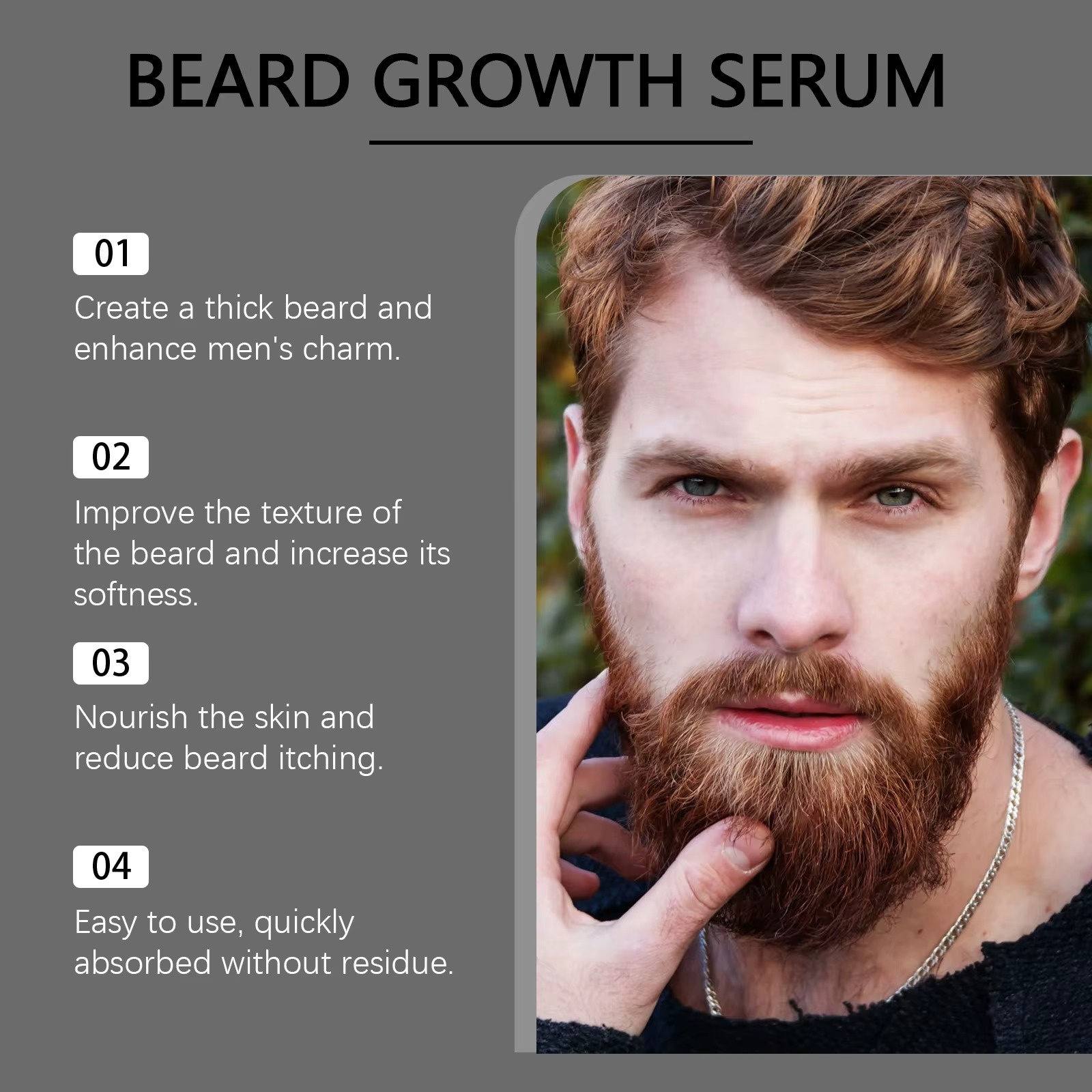 East Moon Beard Growth Serum Set – Beard Care & Growth Support