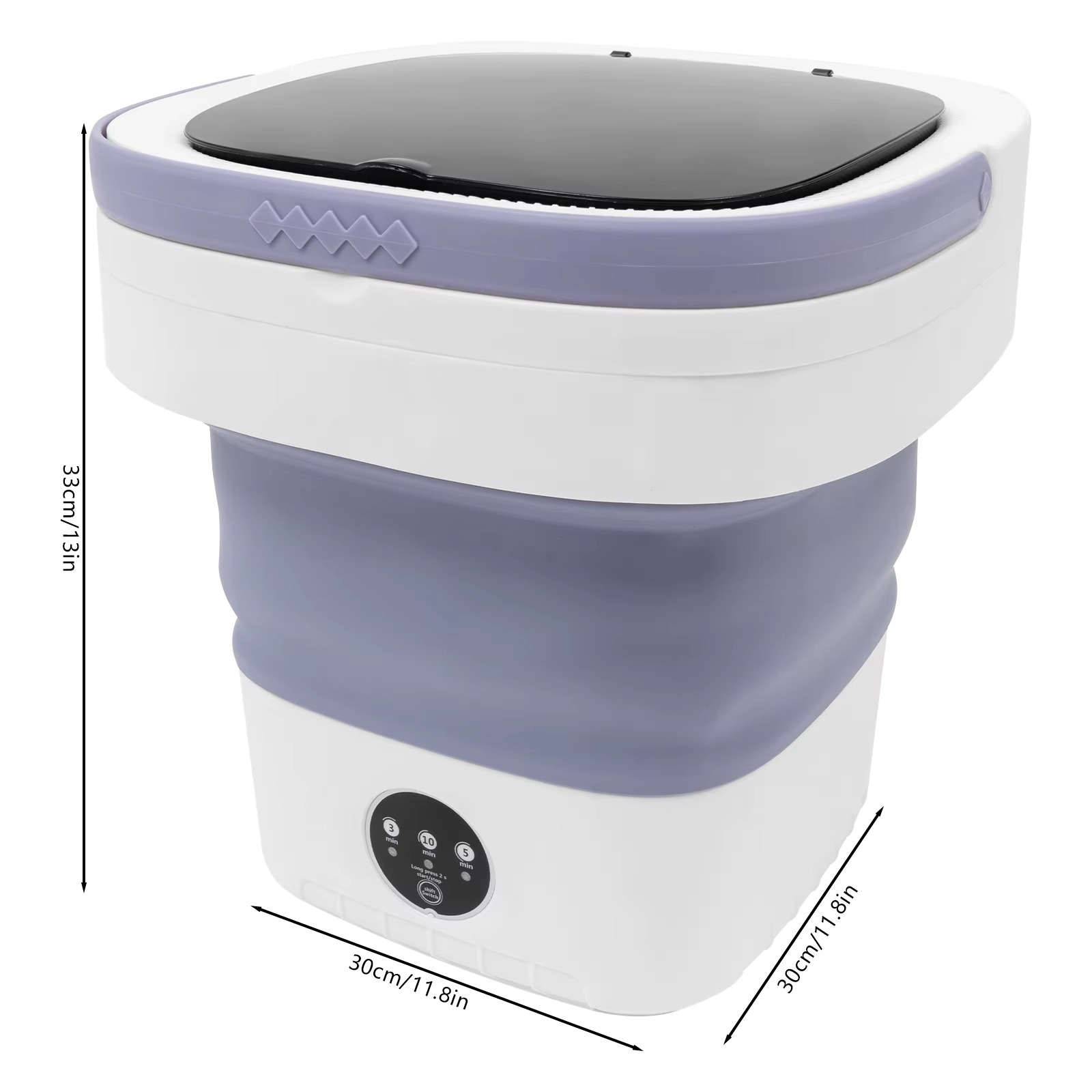 Mini Foldable Washing Machine – 12L Capacity with 3 Washing Modes