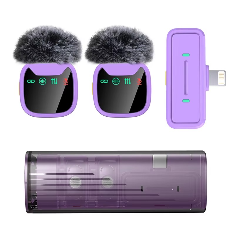 Plug & Play Wireless Lavalier Microphone – Noise Reduction for Video, Podcast & Vlog