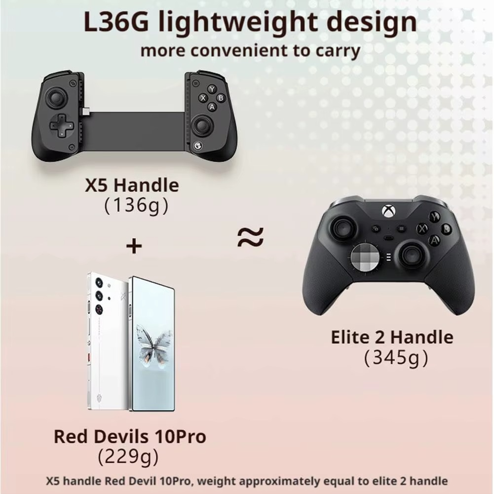 Stretching Game Controller for GameSir-X5 Lite – Mobile Gamepad for iPhone & Android