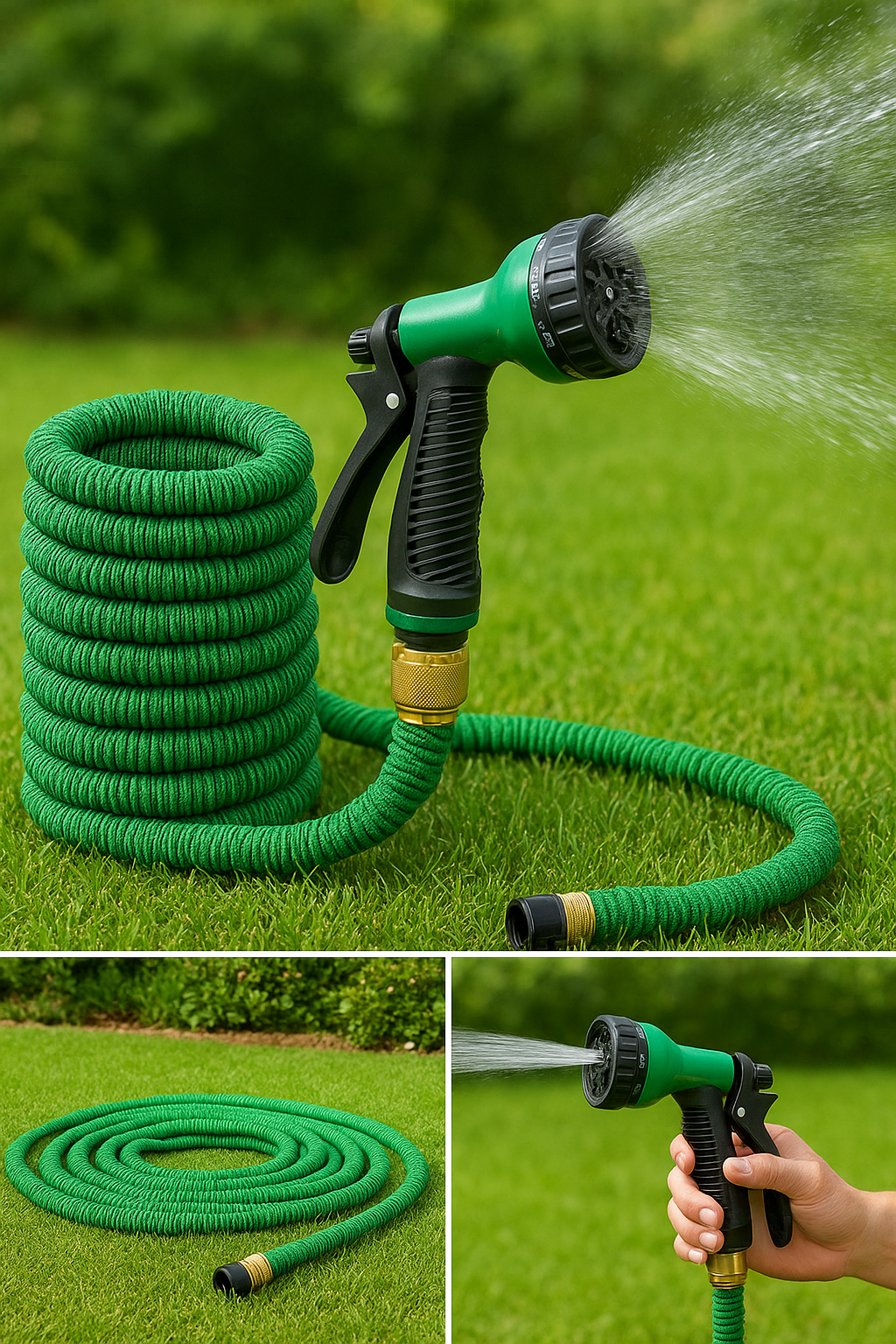 200FT Expandable High-Pressure Magic Hose with 7 Spray Functions & Durable Nozzle – Garden Watering Tool
