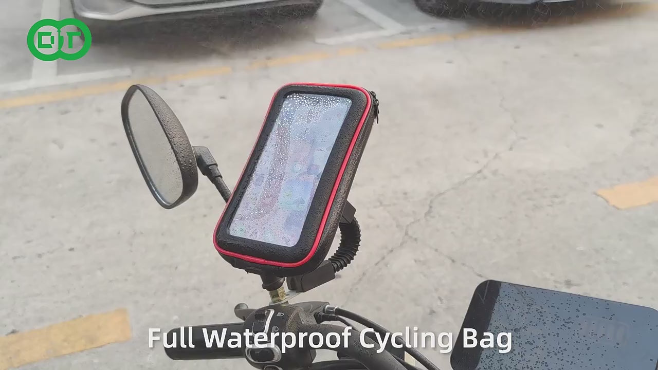 Universal Mobile Phone Holder – Steering Wheel, Bike & Motorcycle Mount with Waterproof Case